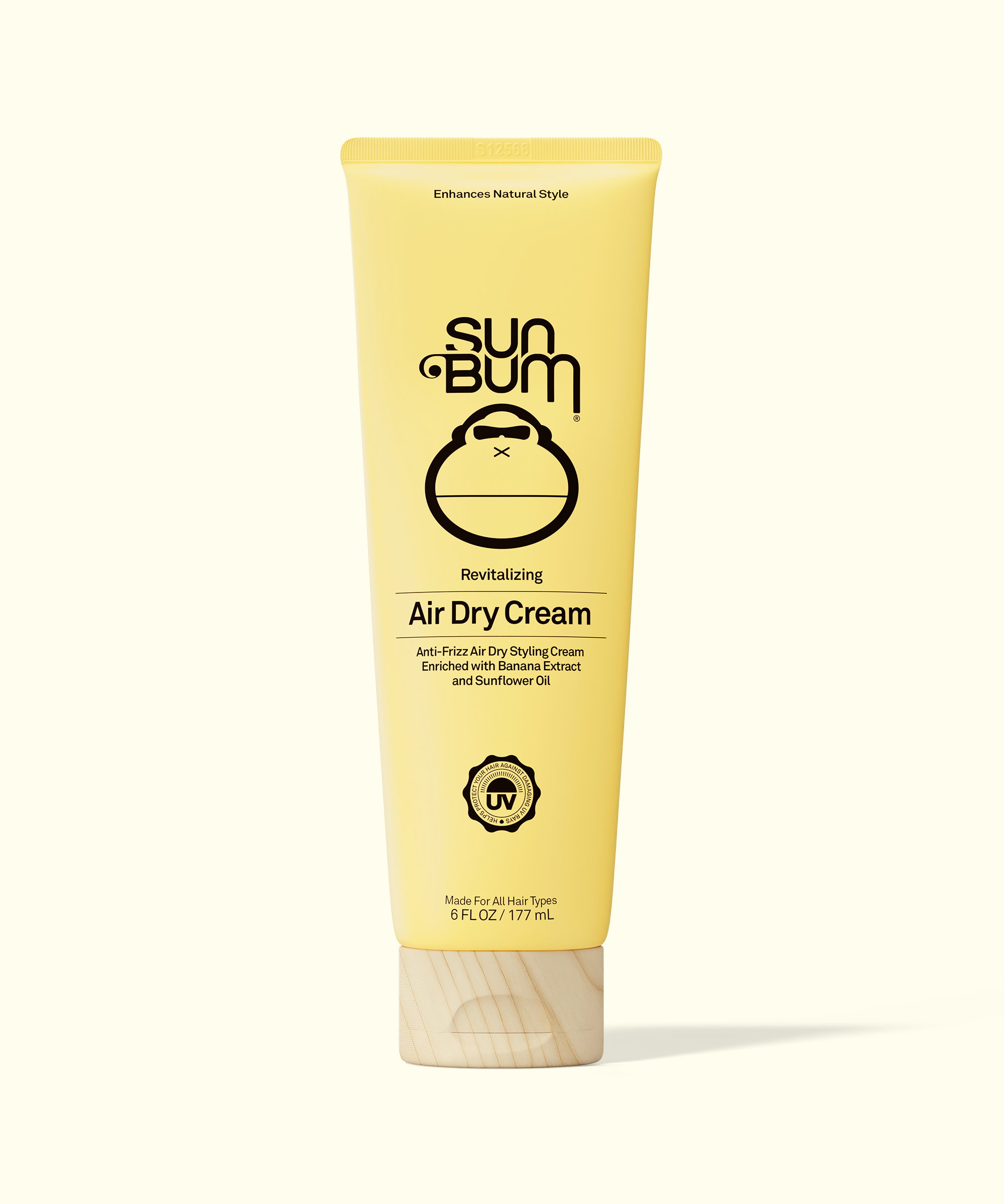 Sun Bum air dry cream tube on a white background